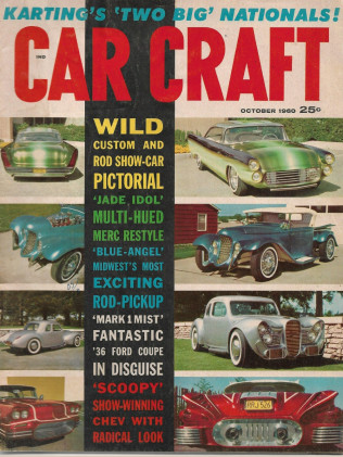 CAR CRAFT 1960 OCT - MERC - 'JADE IDOL', 'BLUE-ANGEL' ROD PICKUP,'36 FORD COUPE